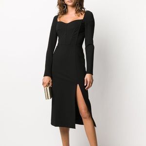 Dolce & Gabbana Black Long Sleeve Bodycon Dress